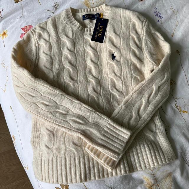 Polo Ralph Lauren Women's Jumper - Cream - XS on Productcaster.