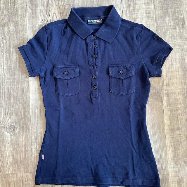 Blauer Women's Polo shirt - Navy/Blue - L on Productcaster.