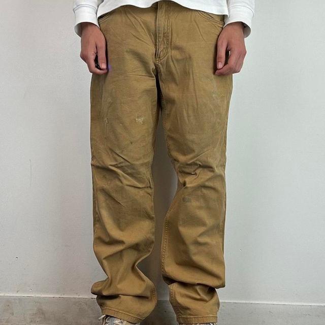 Carhartt Men's Wide leg Trousers - Tan/Brown - 34" on Productcaster.