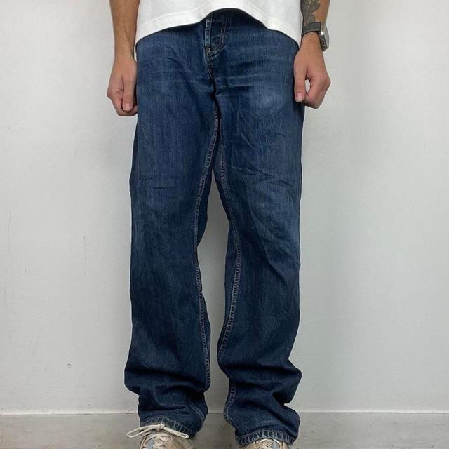 Carhartt Men's Wide leg Jeans - Blue - 36" on Productcaster.