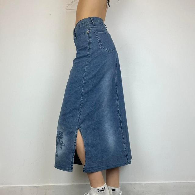 Vintage Women's Maxi Skirt - Navy - M on Productcaster.