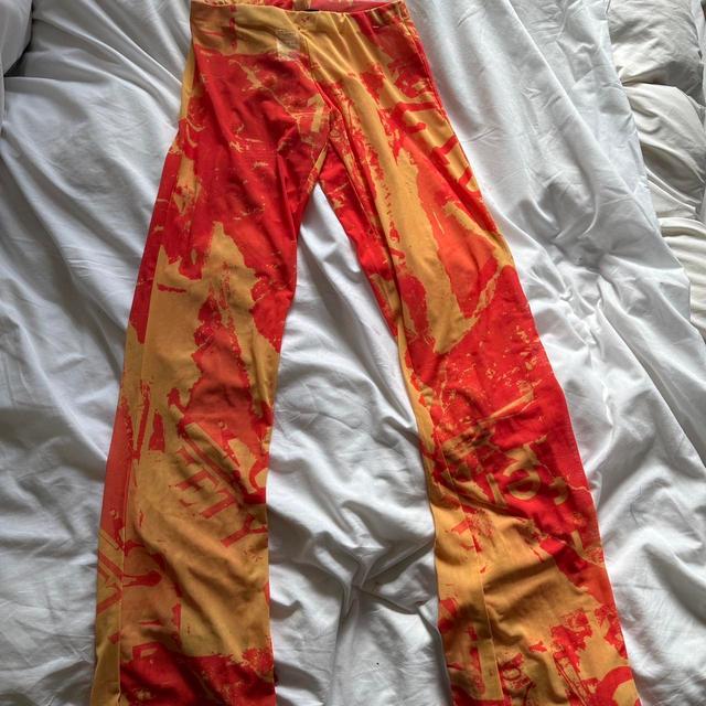 Jaded London Women's Trousers - Yellow/Red - UK 6 on Productcaster.