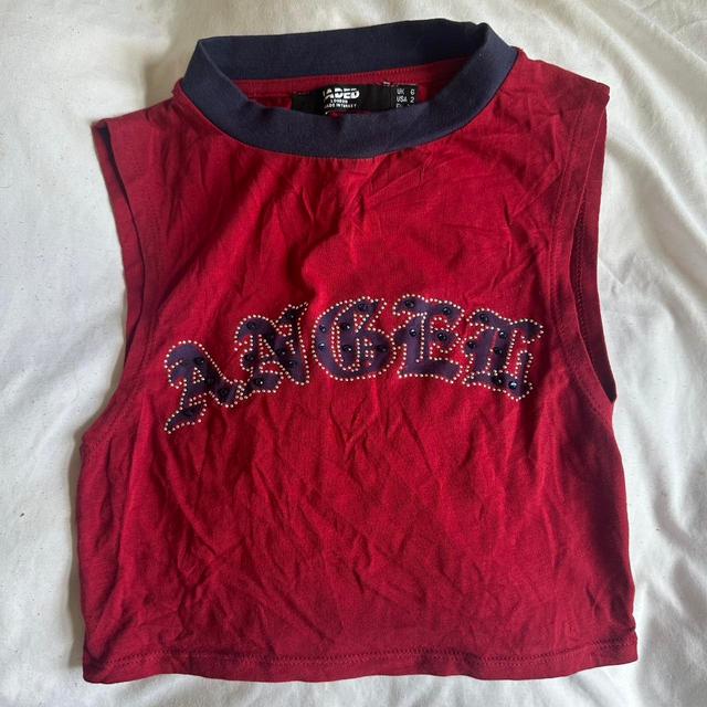 Jaded London Women's Vest - Red/Navy - 6 on Productcaster.