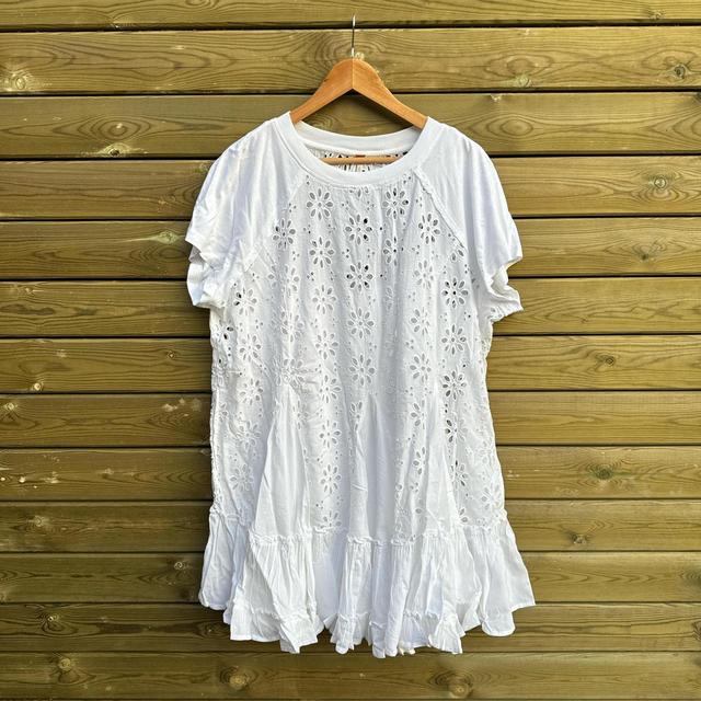 Free People Women's Babydoll Dress - White - XL on Productcaster.