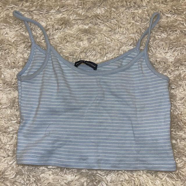 Brandy Melville Women's Crop top - Blue - One size on Productcaster.