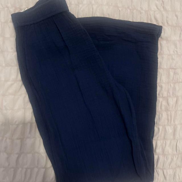 Stradivarius Women's Trousers - Navy/Blue - UK 8 on Productcaster.