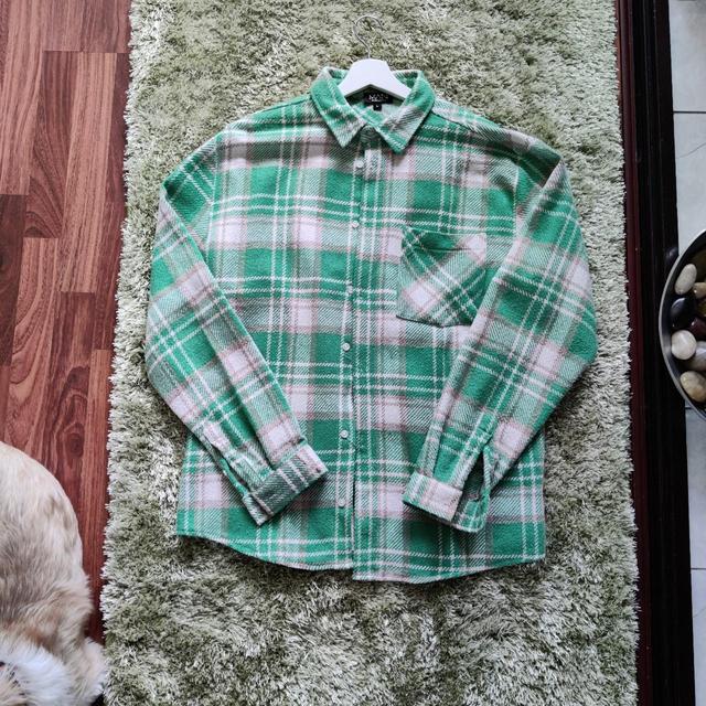 BoohooMAN Men's Shirt - Green - L on Productcaster.