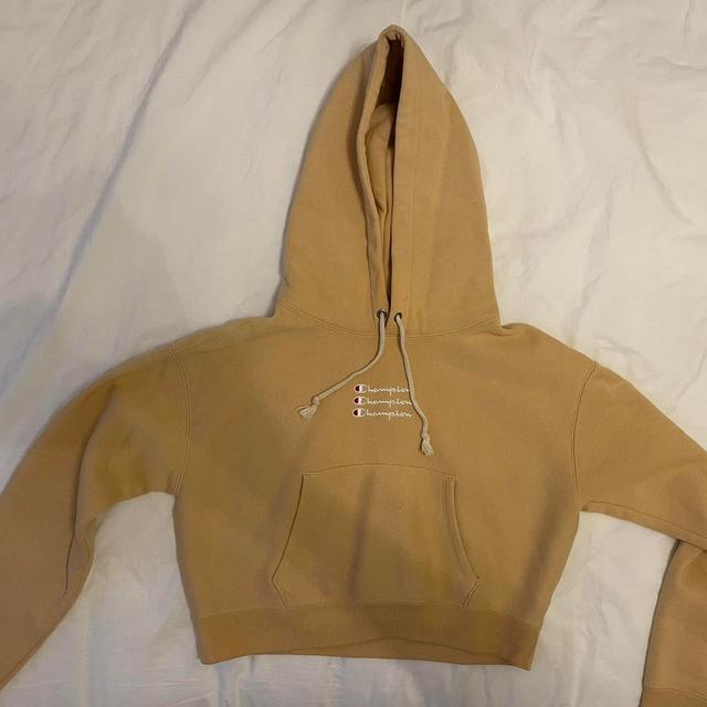 Champion Women's Hoodie - Yellow - M on Productcaster.