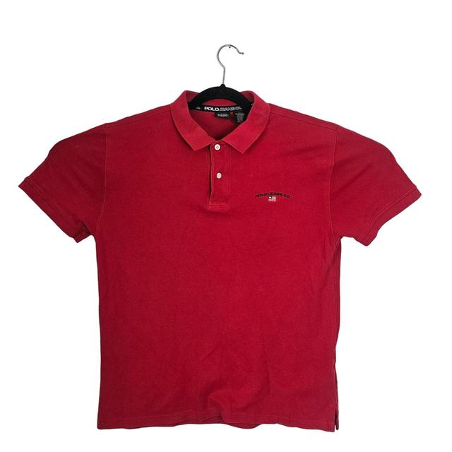 Men's Polo shirt - Red - L on Productcaster.