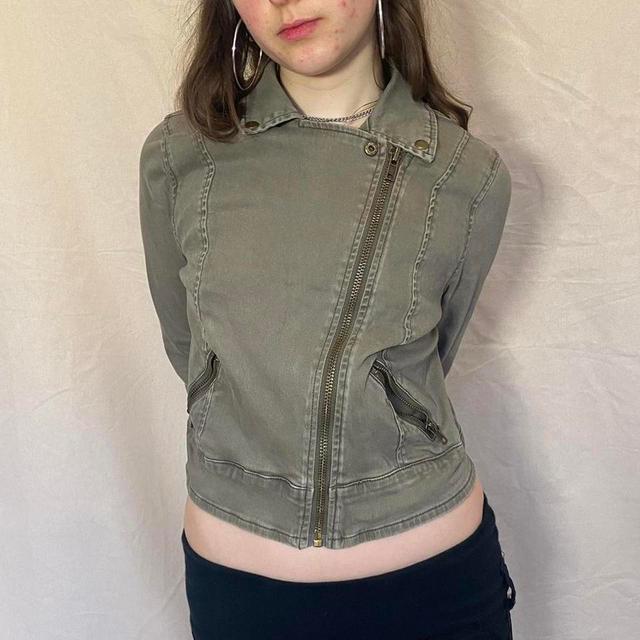 Vintage Women's Jacket - Khaki - M on Productcaster.