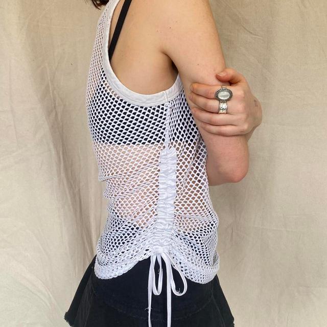 Vintage Women's Vest - White - S on Productcaster.