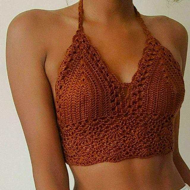 Women's Crop top - Brown - XL on Productcaster.