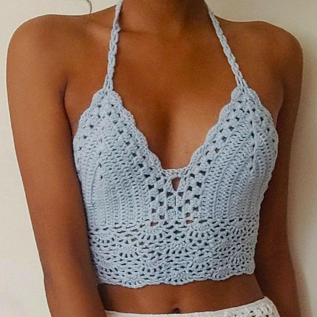 Women's Crop top - Blue - L on Productcaster.