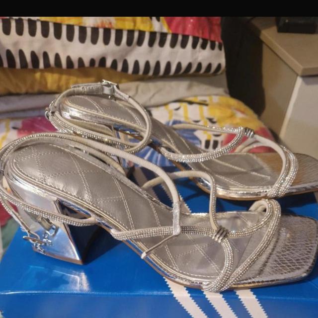 River Island Women's Sandals - Gold/Silver - UK 5 on Productcaster.