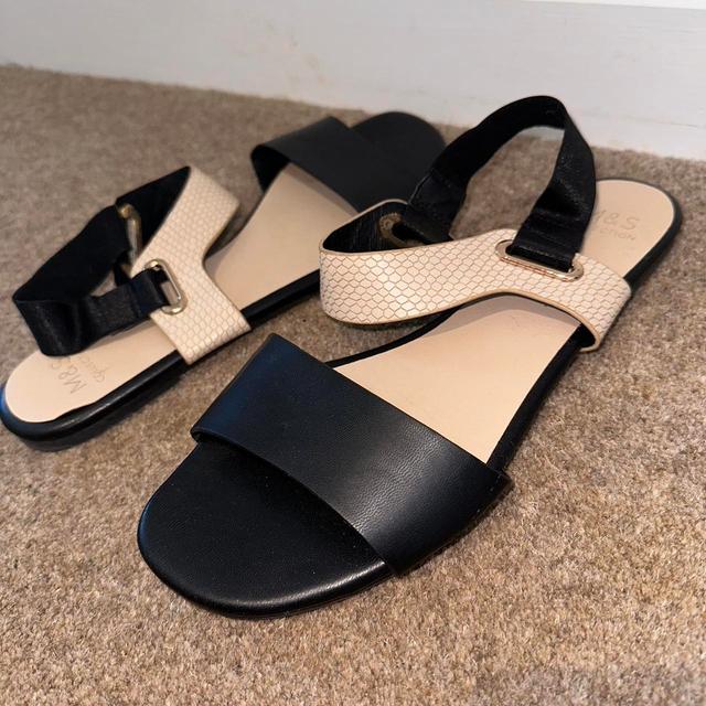 M&S Collection Women's Sandals - Black/Multi - UK 6 on Productcaster.