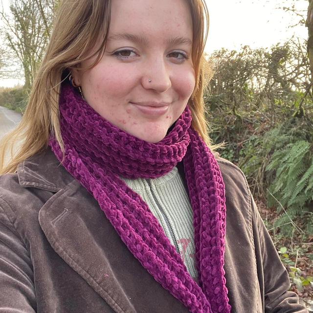 Women's Scarf - Purple on Productcaster.