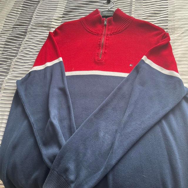 Tommy Hilfiger Men's Sweatshirt - Red - L on Productcaster.