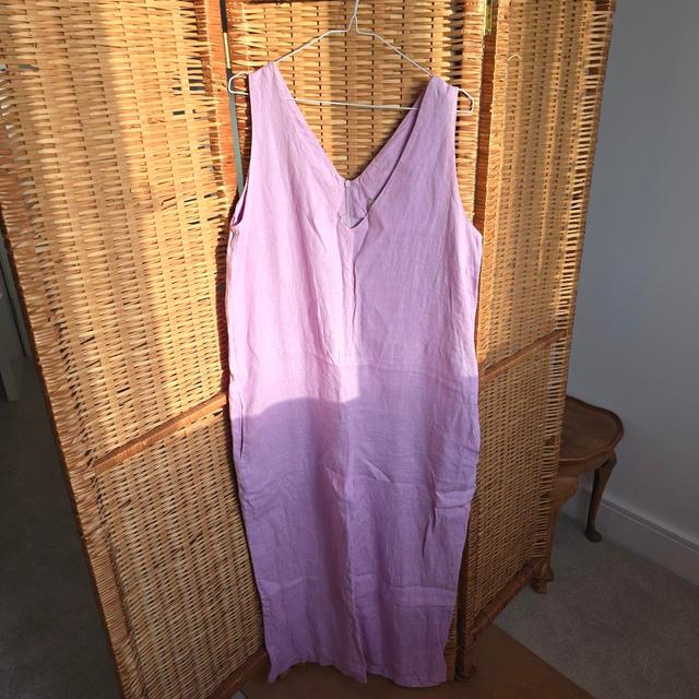 Women's Linen Jumpsuit - Purple - UK 14 on Productcaster.