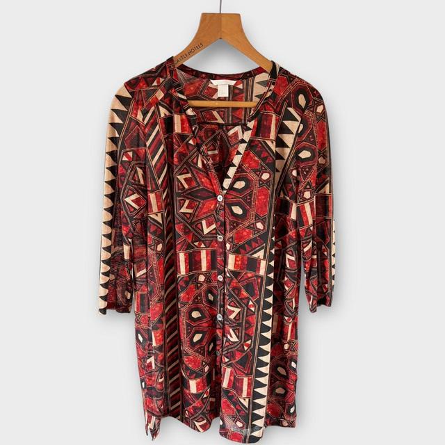 H&M Women's Shirt - Red - M on Productcaster.