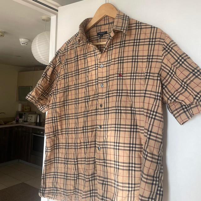 Burberry Men's Shirt - Tan/Brown - M on Productcaster.