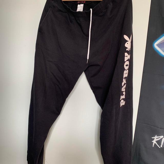 Playboy Men's Sweatpants - Black - L on Productcaster.