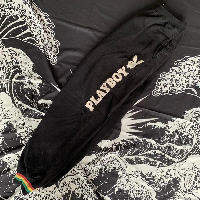 Playboy Men's Sweatpants - Black/Multi - L on Productcaster.