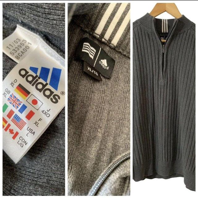 Adidas Men's Sweatshirt - Navy - XL on Productcaster.