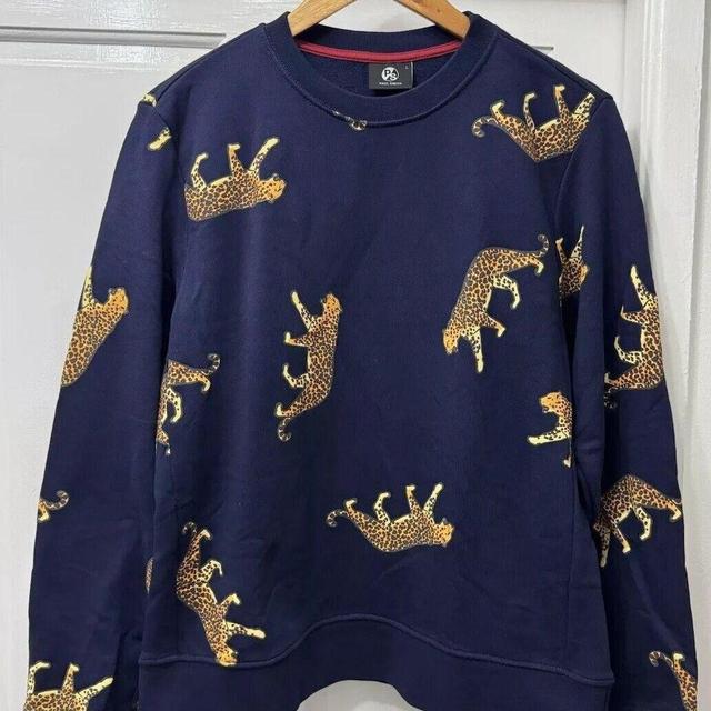 Vintage Men's Sweatshirt - Navy - L on Productcaster.