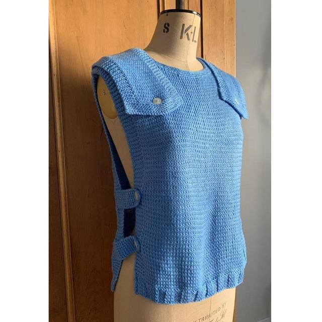 Vintage Women's Vest - Blue - 10 on Productcaster.