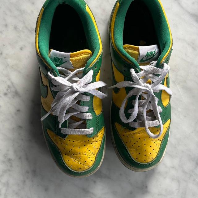 Nike Women's Trainers - Green/Yellow - UK 5.5 on Productcaster.