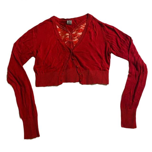 Vintage Women's Cardigan - Red - S on Productcaster.