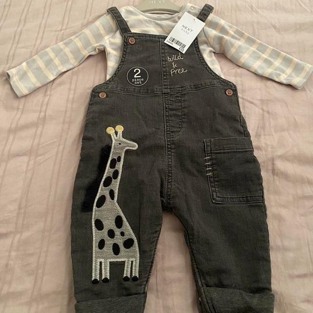 Next Kids' Dungarees - Grey on Productcaster.