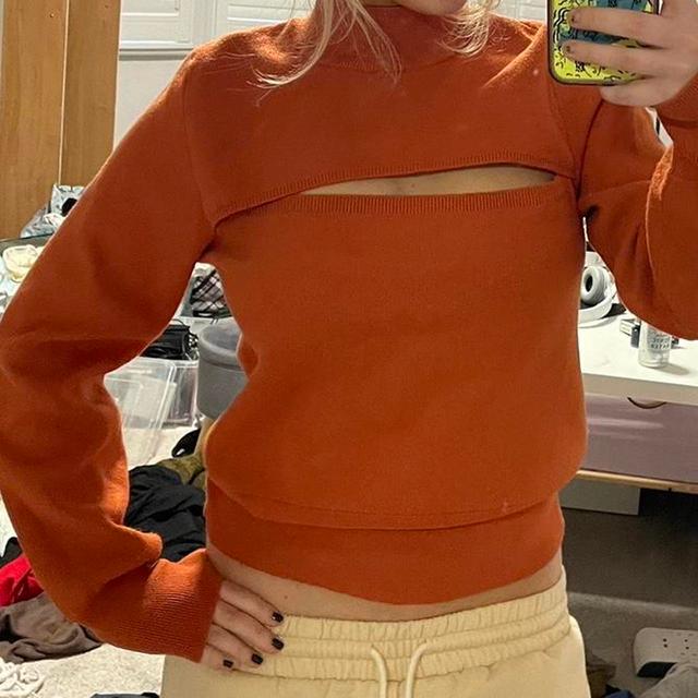 Topshop Women's Sweatshirt - Orange - M on Productcaster.