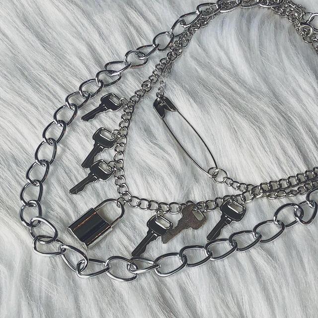 Women's Necklace - Silver on Productcaster.