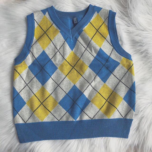 Women's Sweatshirt - Blue/Yellow - One size on Productcaster.