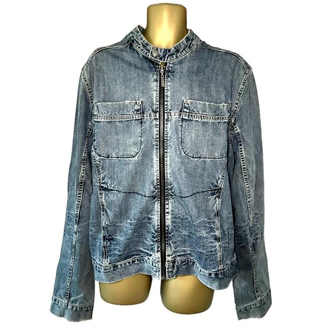 Vintage Men's Jacket - Blue - XL on Productcaster.