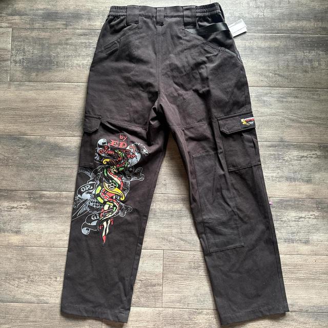 Ed Hardy Men's Trousers - Black/Multi - M on Productcaster.