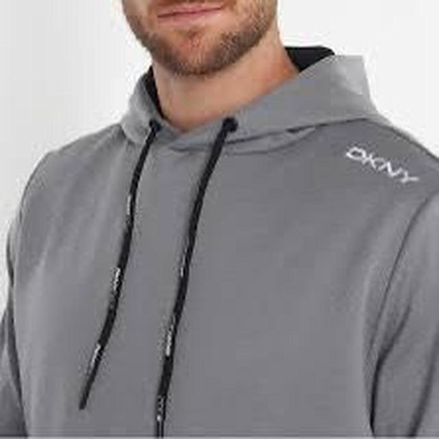 DKNY Men's Hoodie - Grey - L on Productcaster.