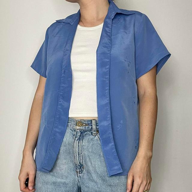 Vintage Women's Shirt - Blue - S on Productcaster.