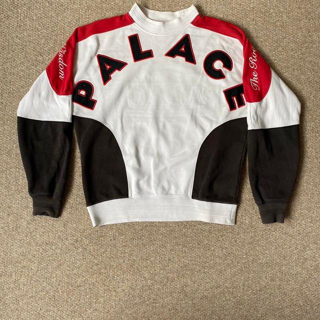 Palace Men's Sweatshirt - White/Red - S on Productcaster.