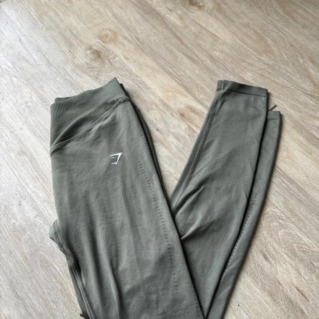 Gymshark Women's Leggings - Khaki - UK 8 on Productcaster.