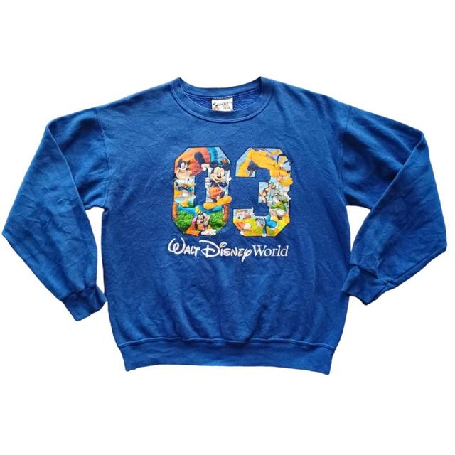 Disney Women's Sweatshirt - Blue - S on Productcaster.