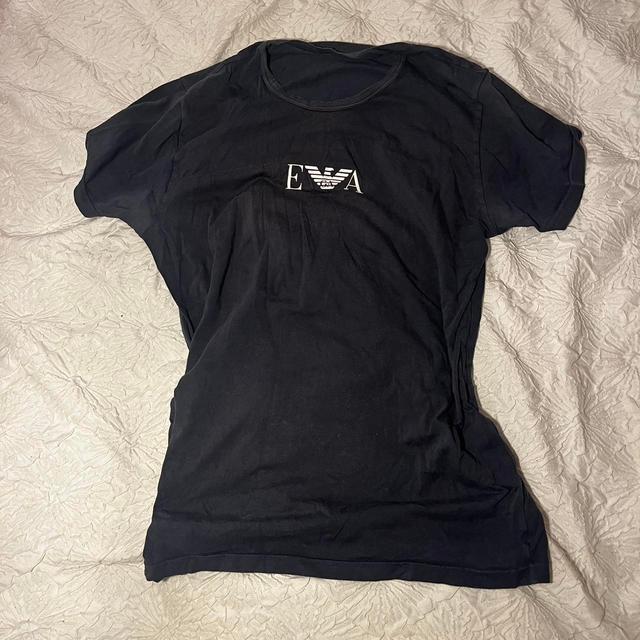 Emporio Armani Men's T-shirt - Navy/Blue - L on Productcaster.