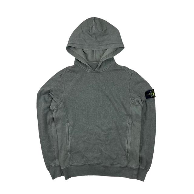 Stone Island Men's Hoodie - Green/Khaki - S on Productcaster.