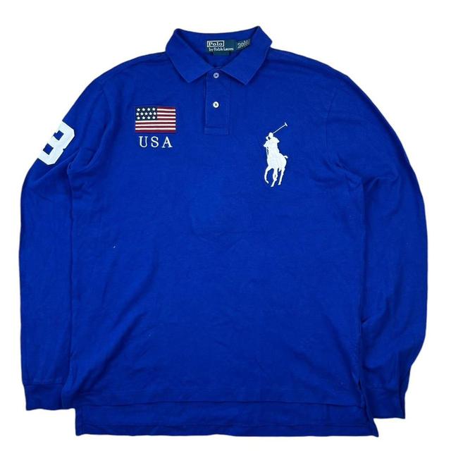 Polo Ralph Lauren Men's Polo shirt - Blue - L on Productcaster.