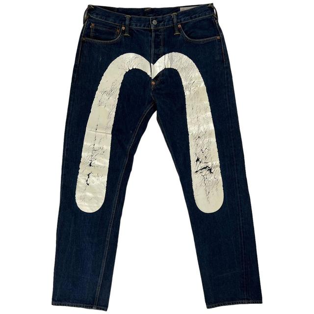 Evisu Men's Jeans - Navy - 34" on Productcaster.