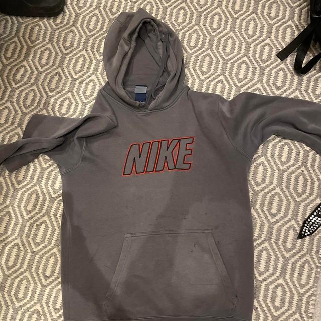 Nike Men's Hoodie - Grey - M on Productcaster.