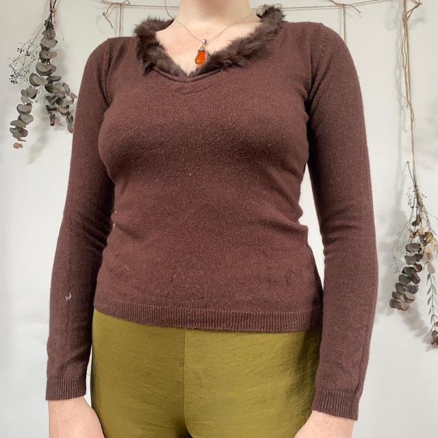 Vintage Women's Top - Brown - S on Productcaster.