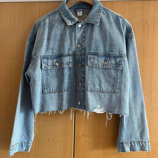 H&M Women's Denim Jacket - Blue - XS on Productcaster.