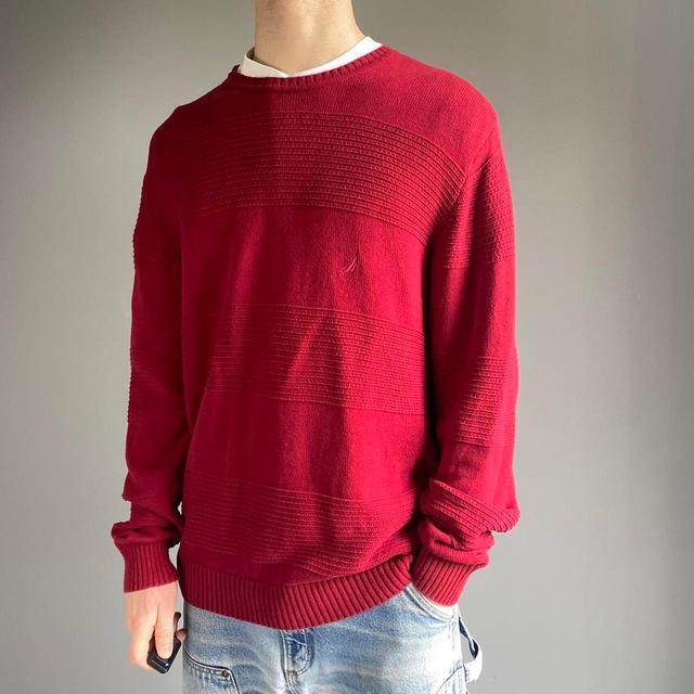 Nautica Men's Jumper - Red - M on Productcaster.